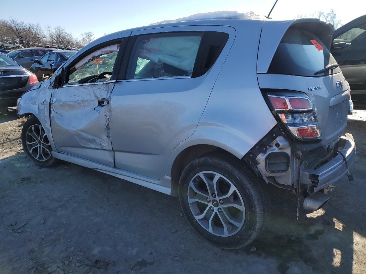 2019 Chevrolet Sonic VIN 1G1JD6SB3K4133818 Copart auction photo, all over damage thumbnail 2