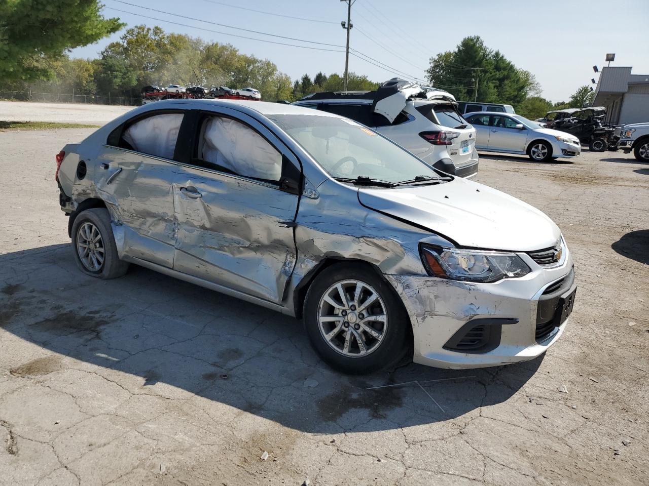 2017 Chevrolet Sonic VIN 1G1JD5SHXH4133421 Copart auction photo, all over / undercarriage damage thumbnail 4