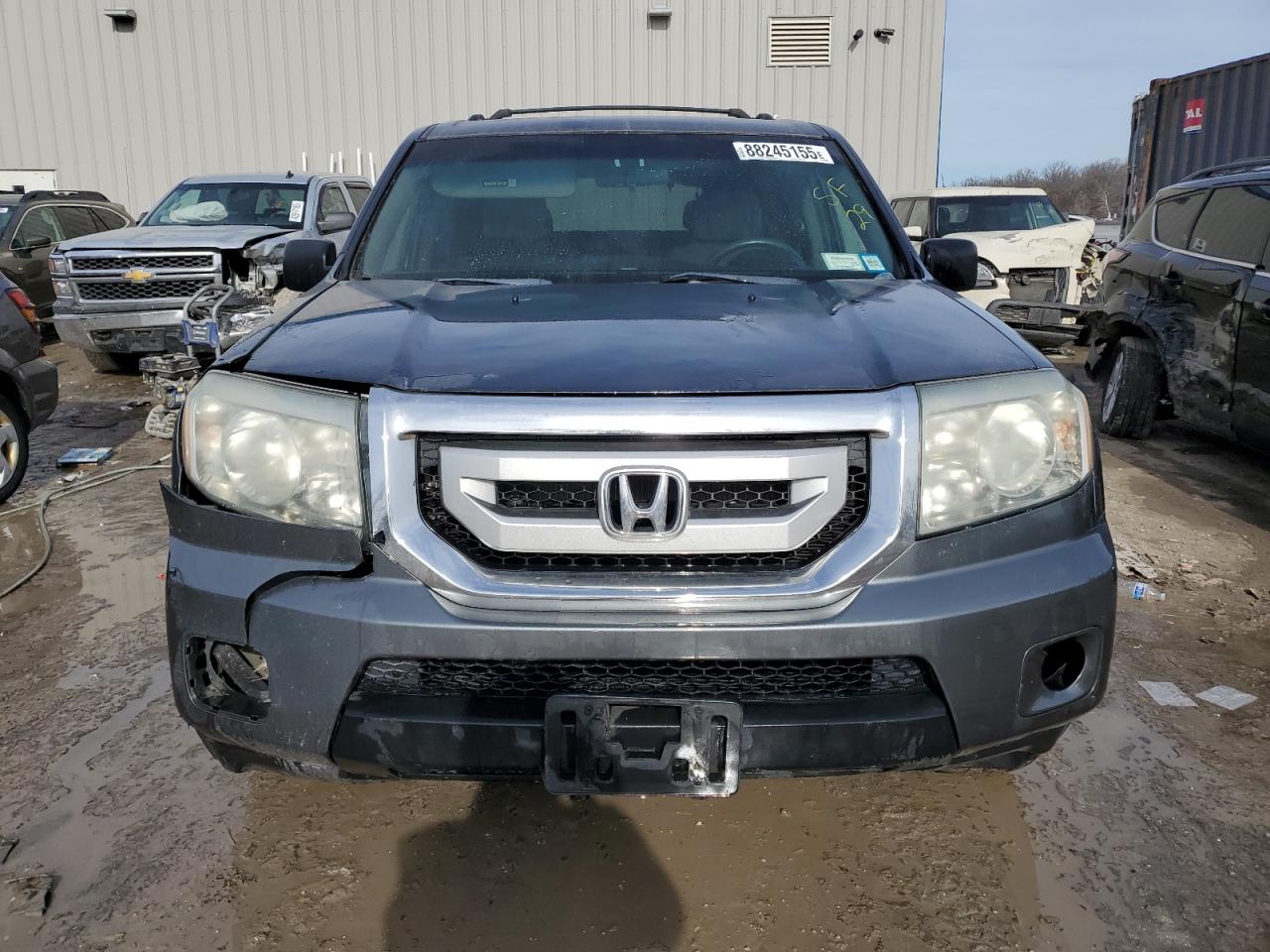 2010 Honda Pilot VIN 5FNYF4H27AB011871 Copart auction photo, front end damage thumbnail 5