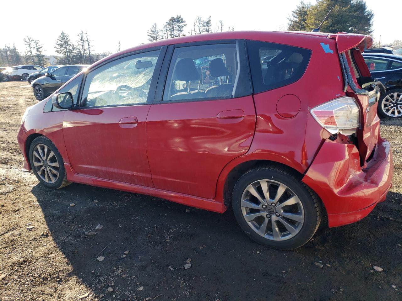 2013 Honda Fit VIN JHMGE8H56DC072189 Copart auction photo, rear end / minor dent/scratches damage thumbnail 2