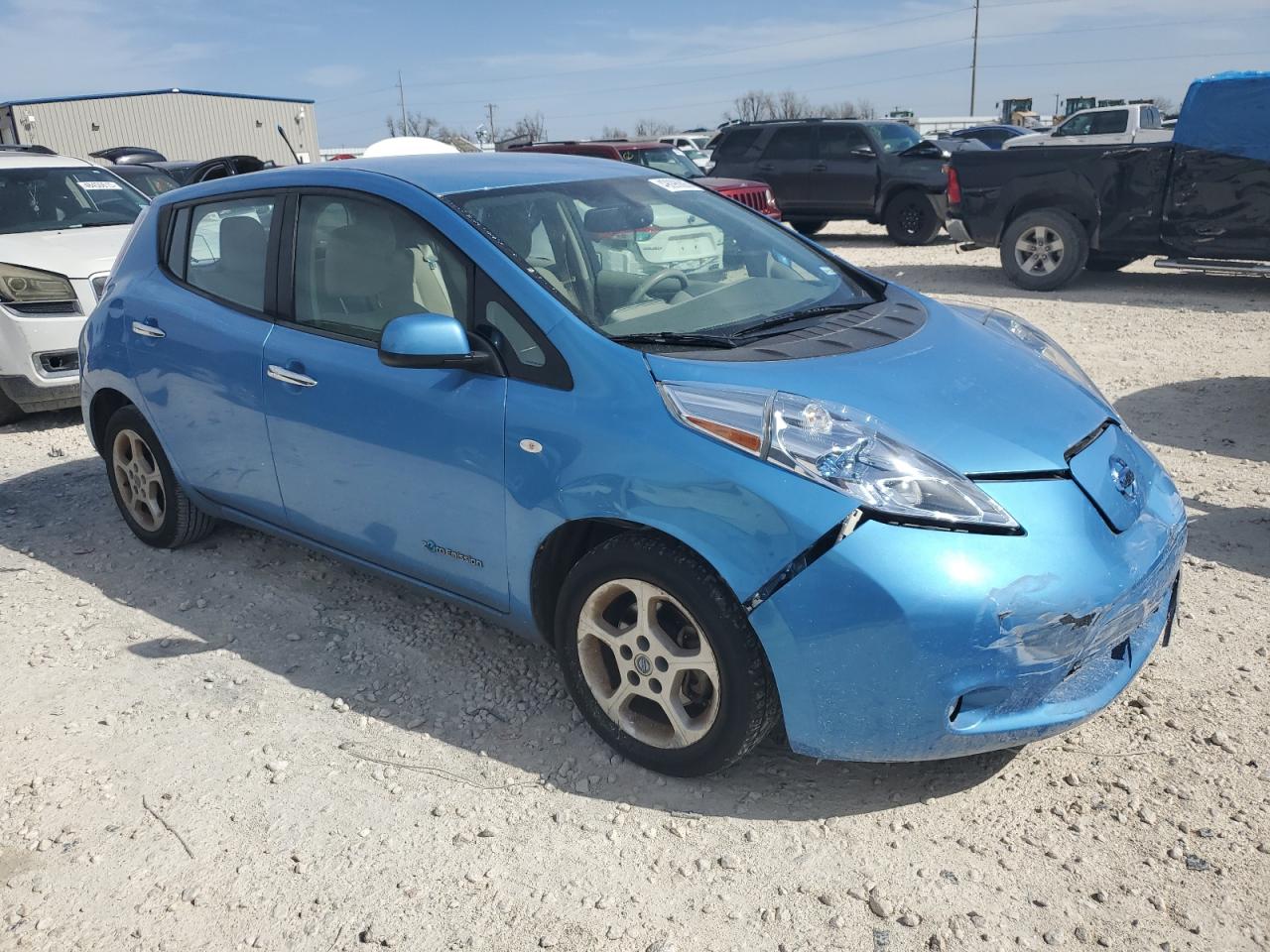 2012 Nissan Leaf VIN JN1AZ0CP1CT021836 Copart auction photo, front end damage thumbnail 4