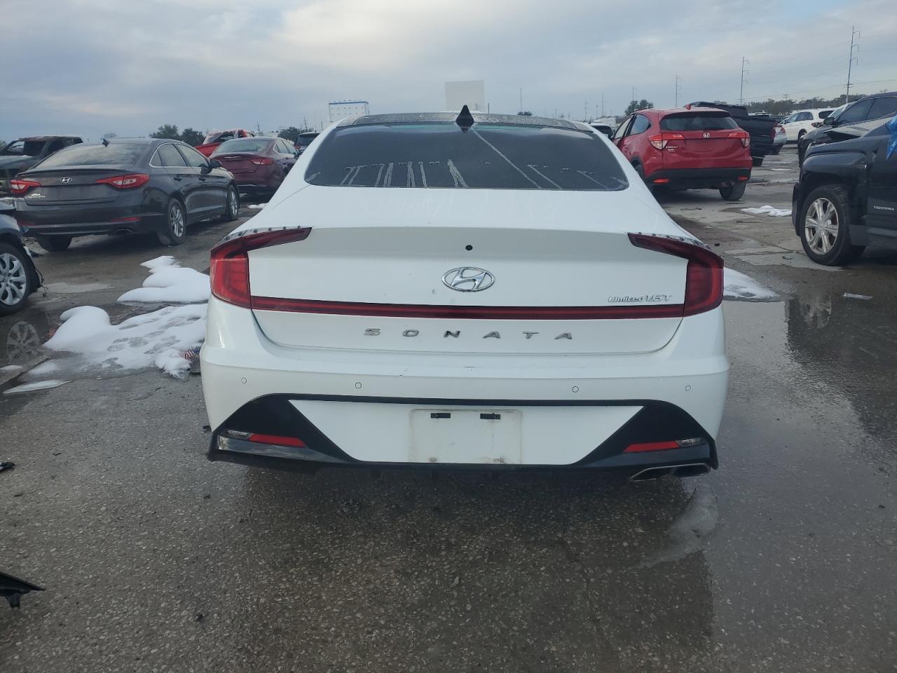 2021 Hyundai Sonata VIN 5NPEH4J26MH077115 Copart auction photo, undercarriage damage thumbnail 6