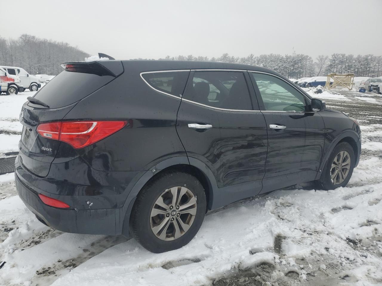 2013 Hyundai Santa Fe VIN 5XYZU3LB2DG122448 Copart auction photo, front end / rear end damage thumbnail 3