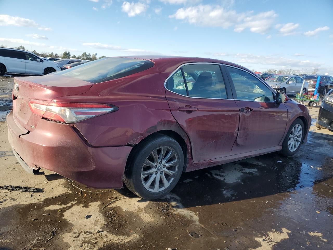 2018 Toyota Camry VIN 4T1B11HK4JU608837 Copart auction photo, all over damage thumbnail 3