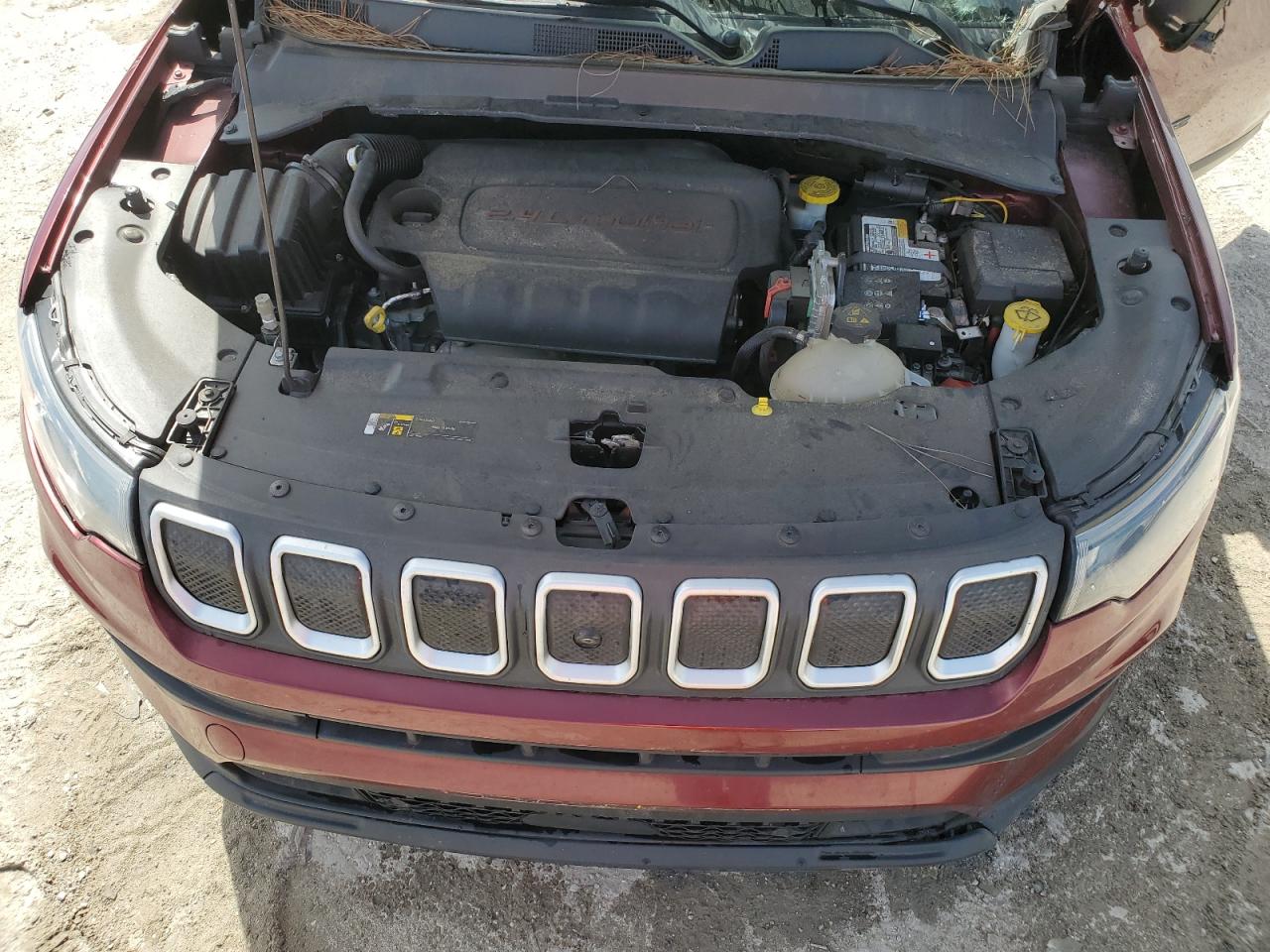 2022 Jeep Compass VIN 3C4NJDBB3NT122001 Copart auction photo, rollover damage thumbnail 12