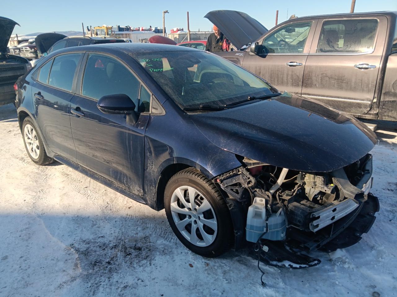2021 Toyota Corolla VIN 5YFEPMAE1MP259126 Copart auction photo, front end / rear end damage thumbnail 4