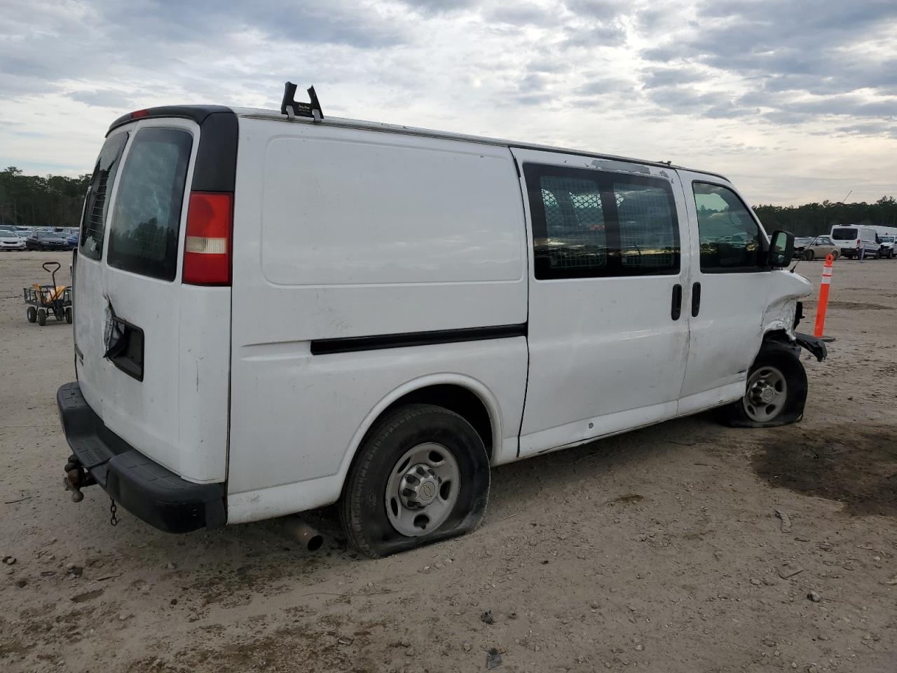 2012 Chevrolet Express VIN 1GCWGFCA3C1155900 Copart auction photo, rollover damage thumbnail 3