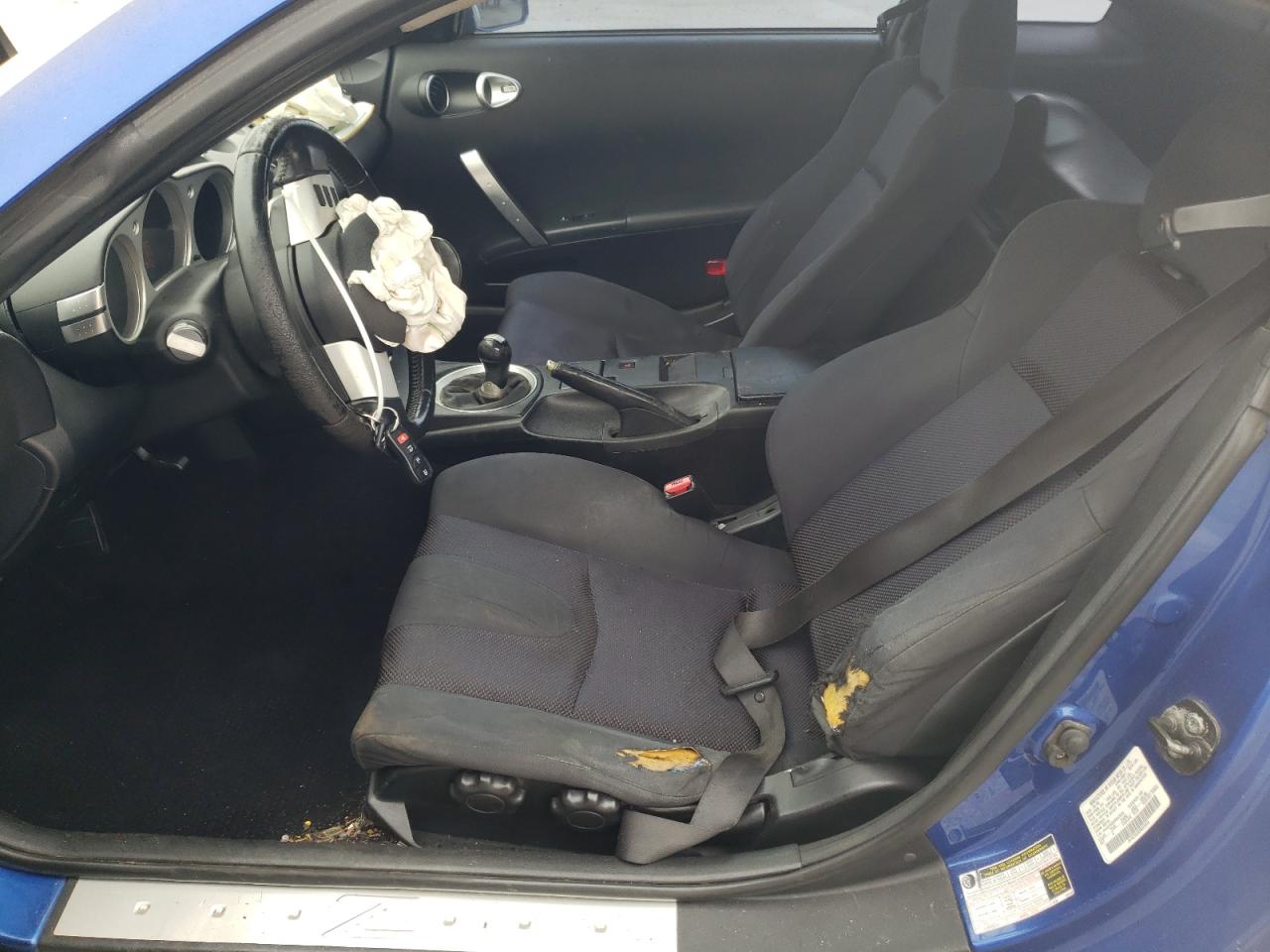 2005 Nissan 350Z VIN JN1AZ34D85M609834 Copart auction photo, front end damage thumbnail 7