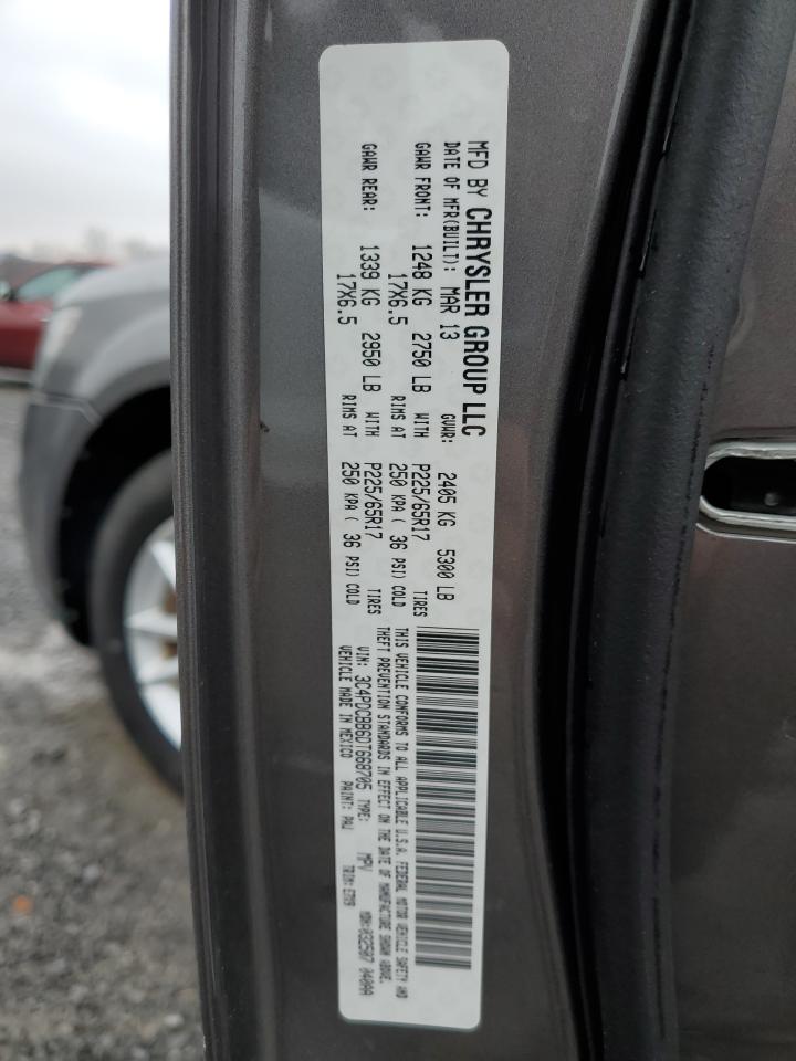 2013 Dodge Journey VIN 3C4PDCBB6DT668705 Copart auction photo, front end damage thumbnail 13