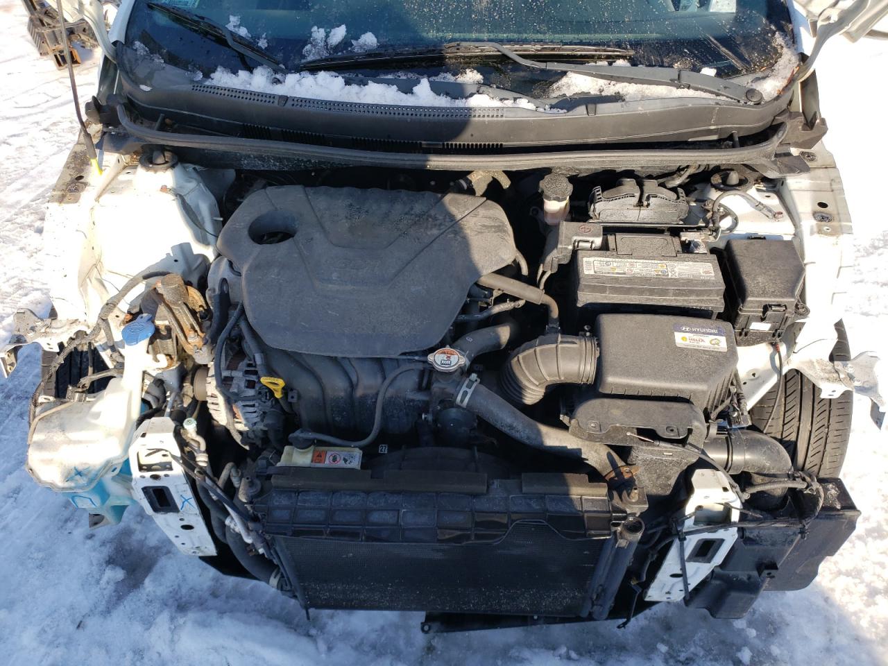 2017 Hyundai Accent VIN KMHCT4AE4HU330830 Copart auction photo, front end / rear end damage thumbnail 11