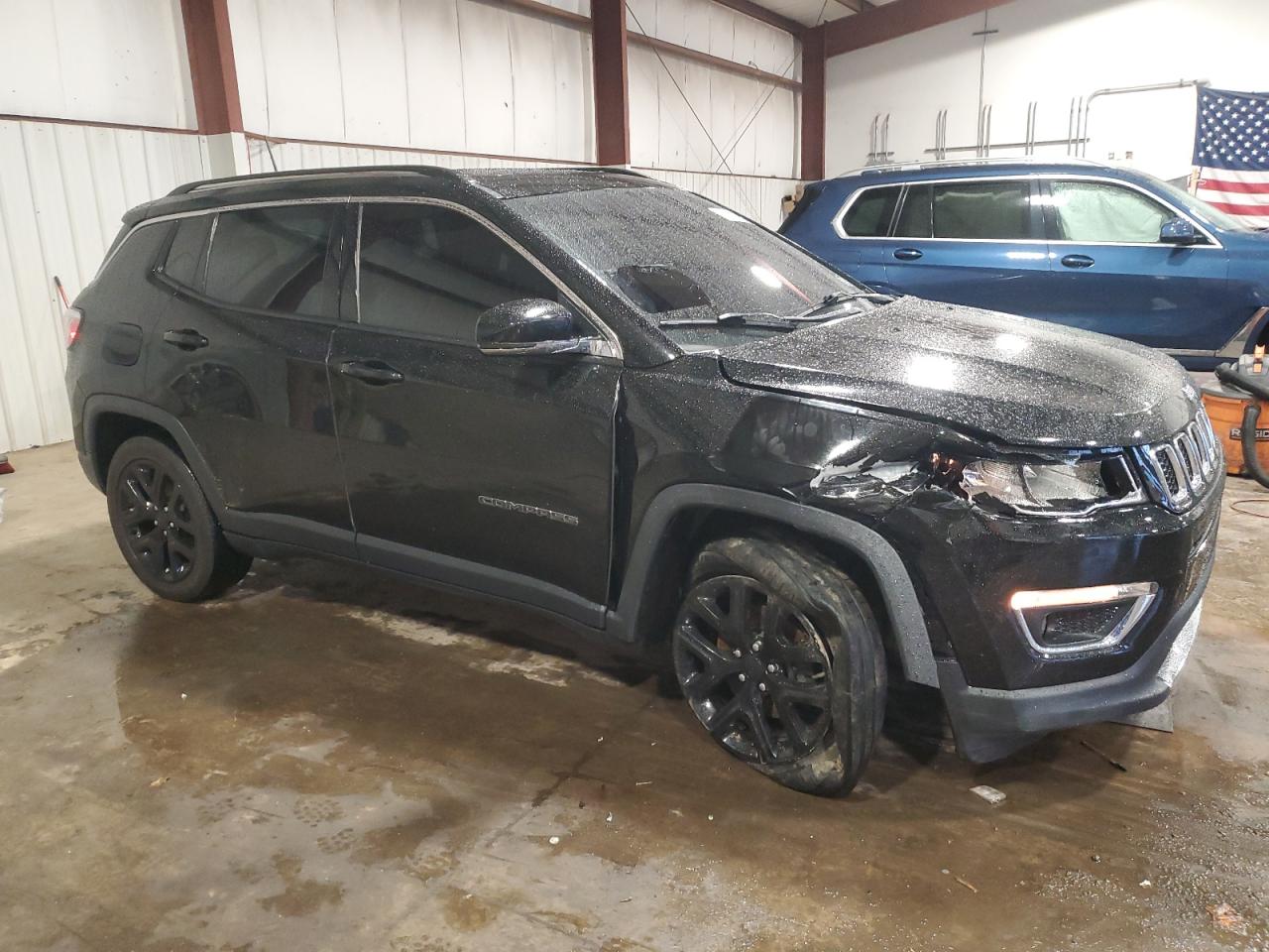2019 Jeep Compass VIN 3C4NJDCB1KT791796 Copart auction photo, front end / side damage thumbnail 4