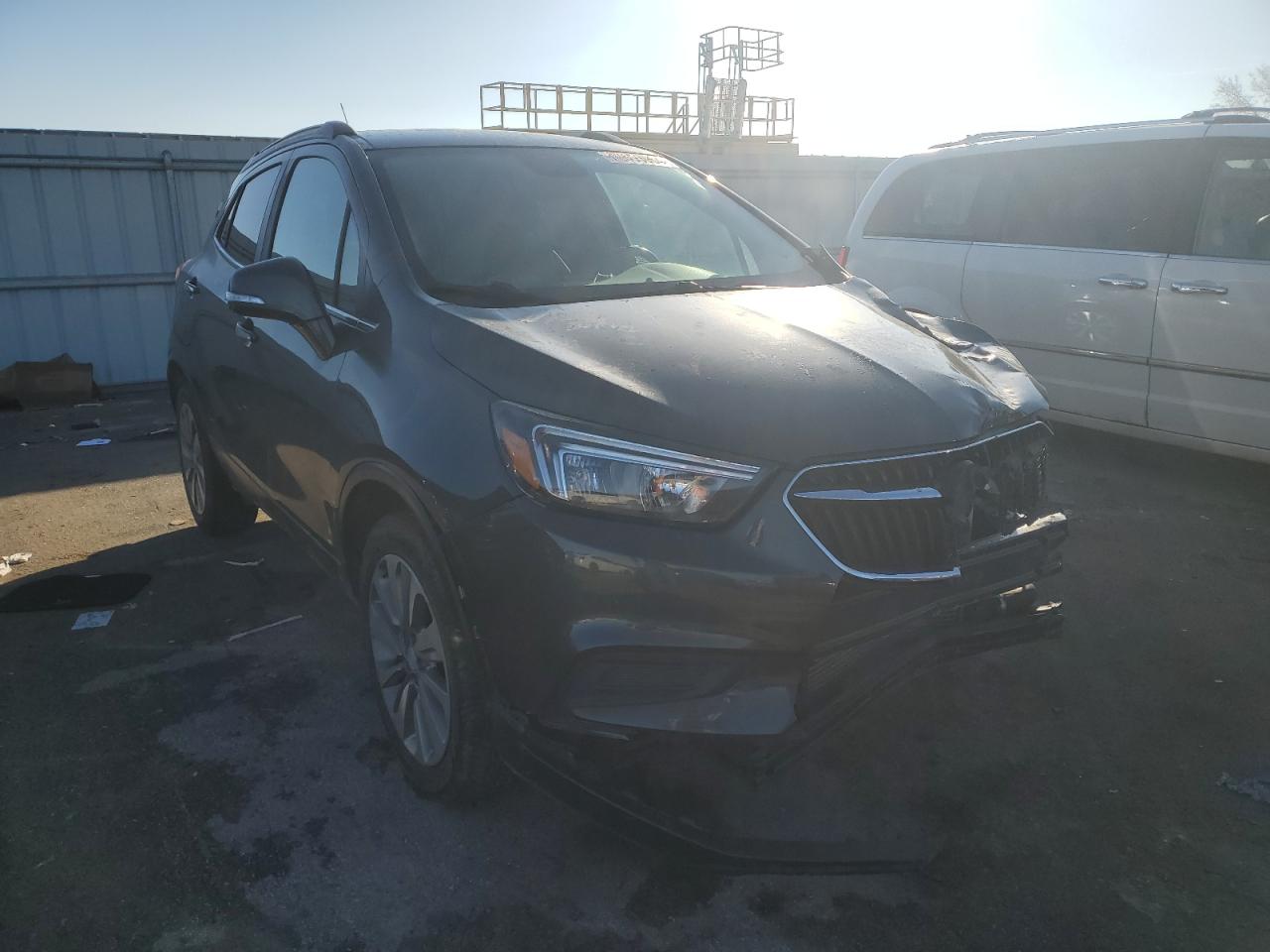 2018 Buick Encore VIN KL4CJASBXJB598015 Copart auction photo, front end / mechanical damage thumbnail 4
