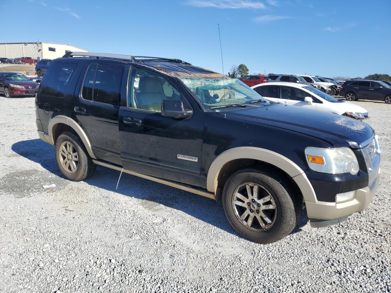 2007 Ford Explorer VIN 1FMEU74E97UA84147 Copart auction photo, rollover damage thumbnail 4