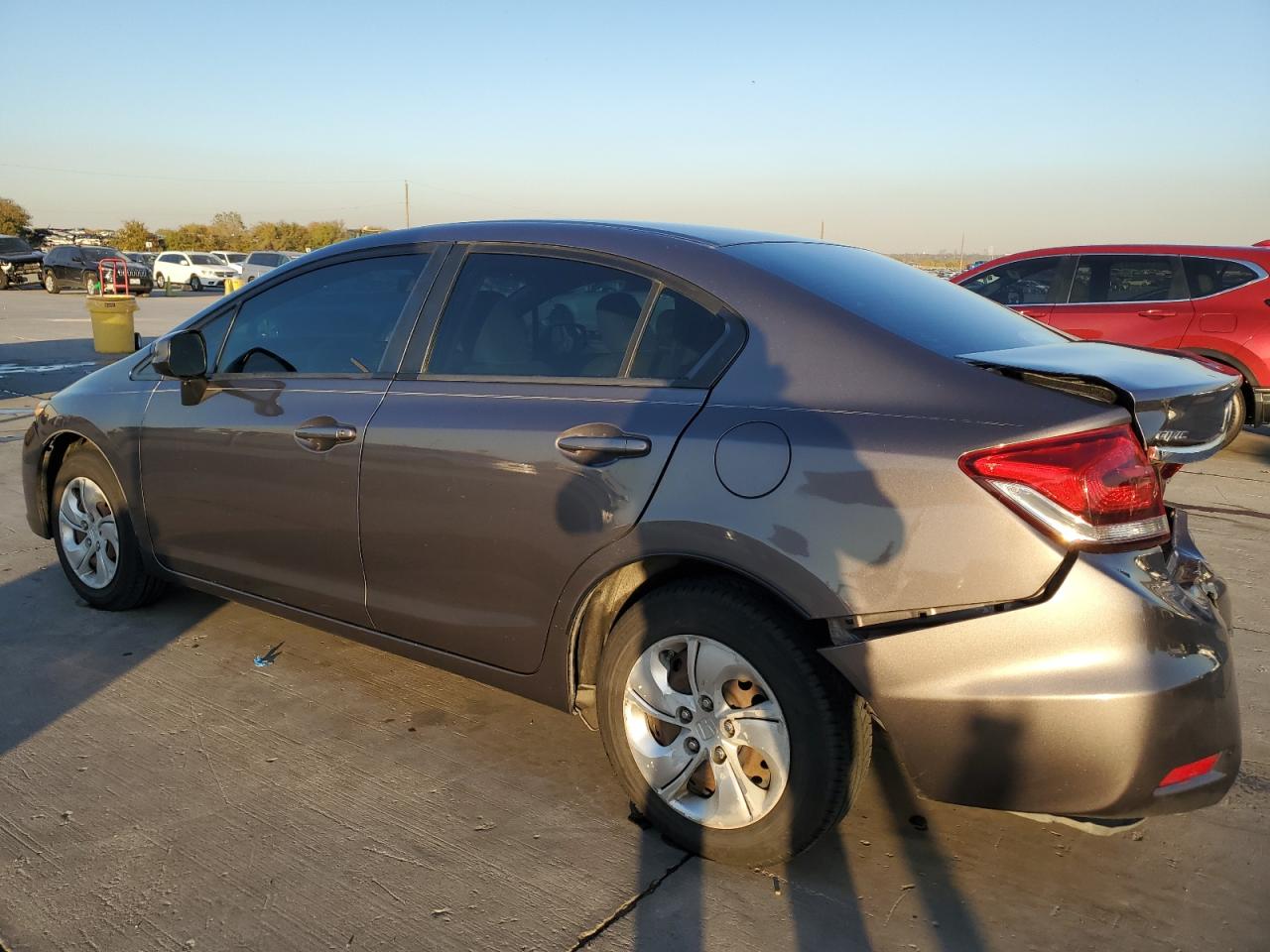 2013 Honda Civic VIN 19XFB2F56DE065967 Copart auction photo, rear end damage thumbnail 2