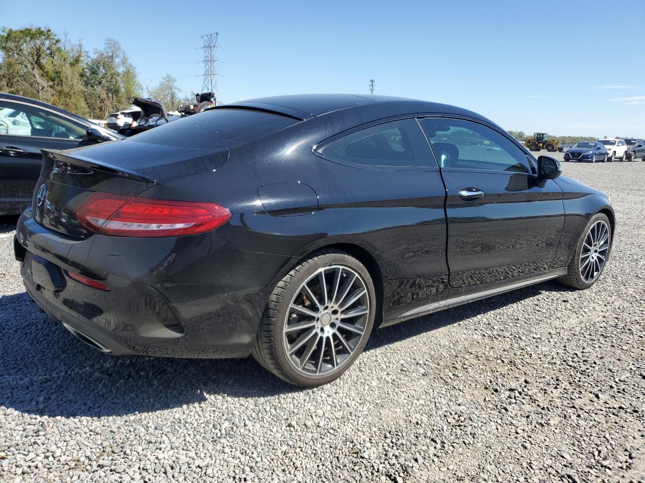 2017 Mercedes-Benz C-klasse VIN WDDWJ4JB8HF592020 Copart auction photo, mechanical damage thumbnail 3