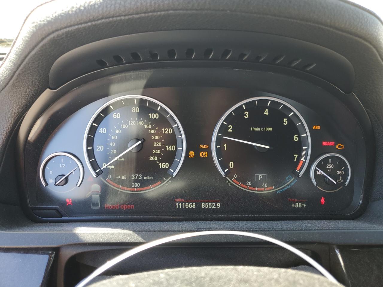 2012 BMW 7er VIN WBAKB8C51CC852429 Copart auction photo, mechanical / front end damage thumbnail 9