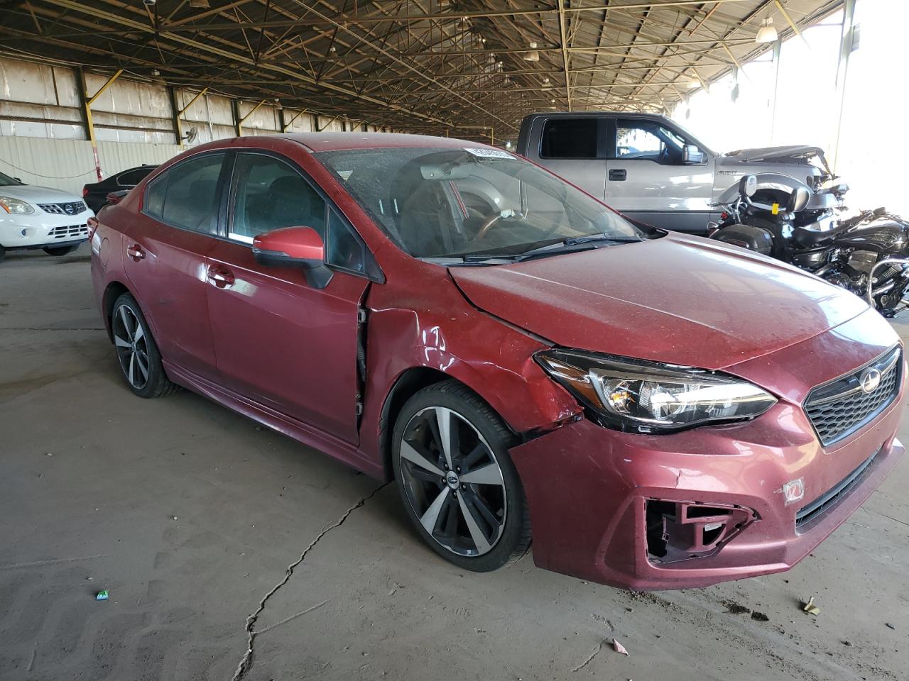 2017 Subaru Impreza VIN 4S3GKAK69H3626625 Copart auction photo, front end damage thumbnail 4