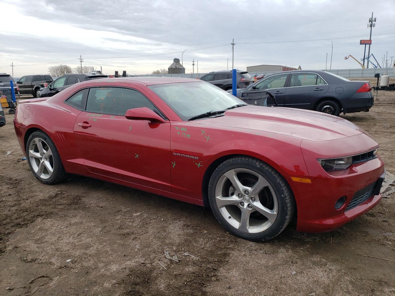 2014 Chevrolet Camaro VIN 2G1FC1E36E9145155 Copart auction photo, hail / front end damage thumbnail 4