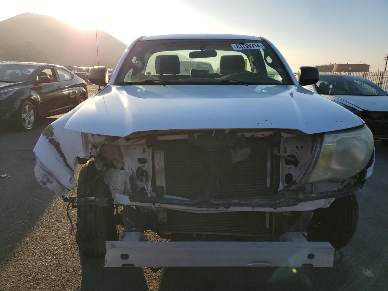 2007 Toyota Tacoma VIN 5TENX22N77Z336101 Copart auction photo, front end / side damage thumbnail 5