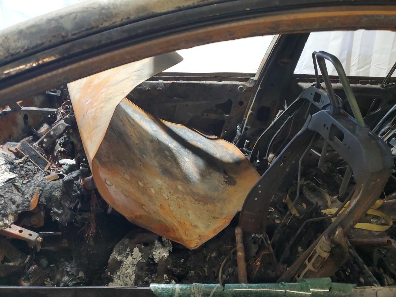 2021 Toyota Corolla VIN 5YFEPMAE4MP159537 Copart auction photo, burn damage thumbnail 7