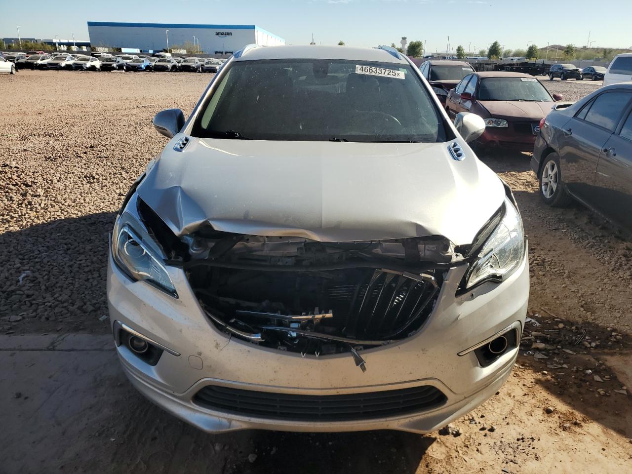 2017 Buick Envision VIN LRBFXBSA3HD195361 Copart auction photo, front end damage thumbnail 5
