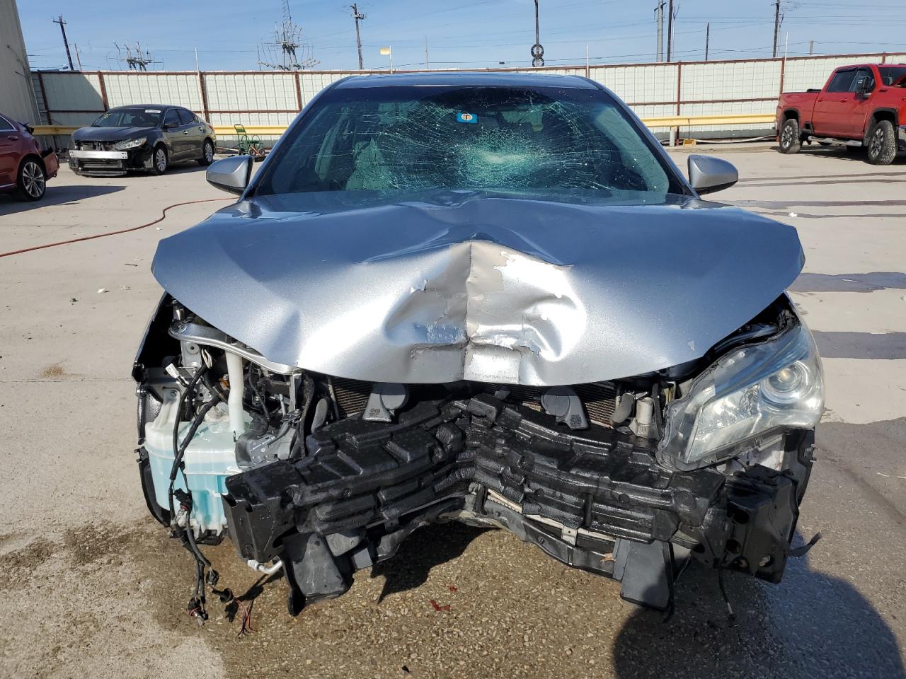 2016 Toyota Camry VIN 4T1BD1FK2GU198817 Copart auction photo, front end / top/roof damage thumbnail 5