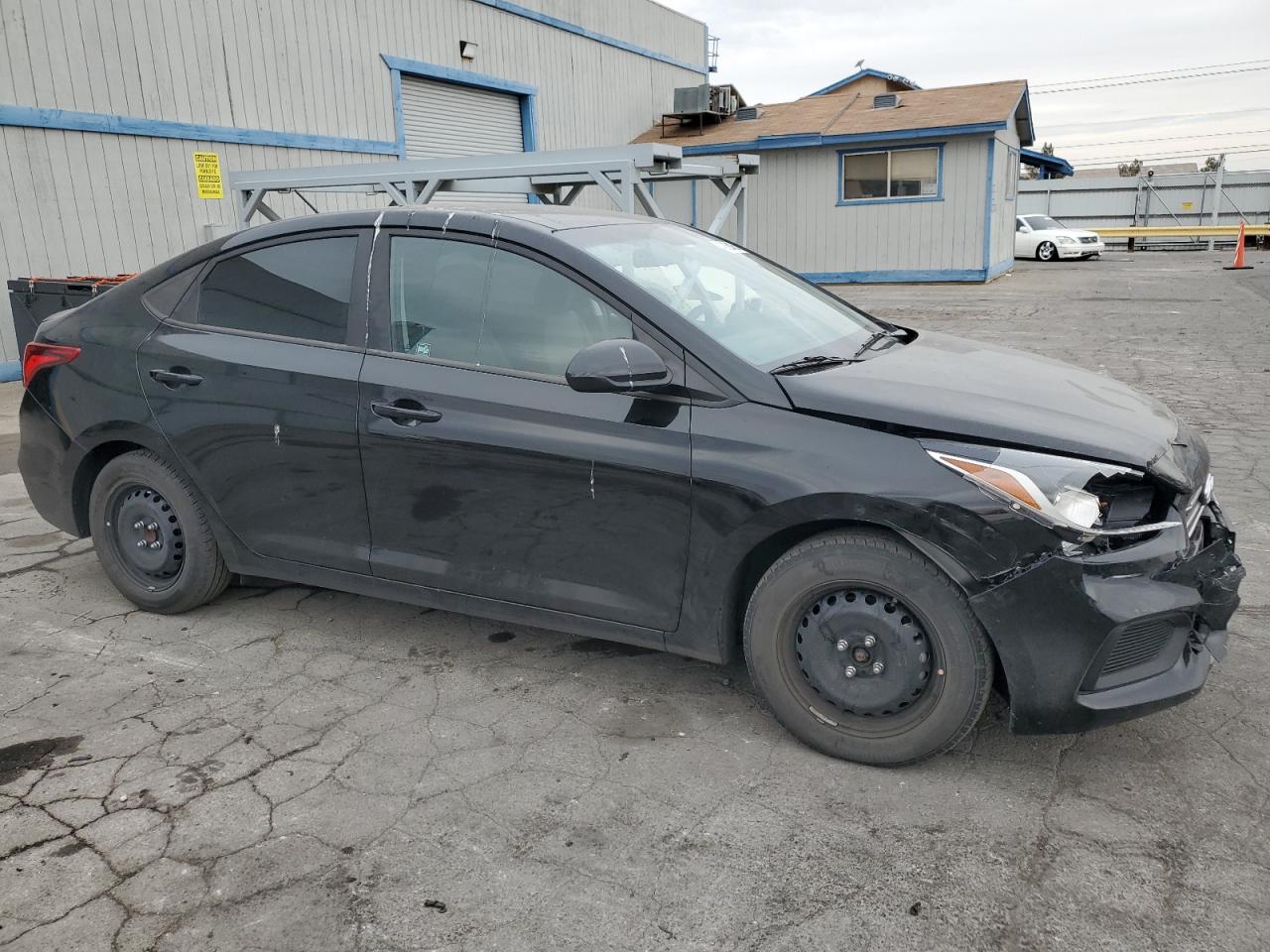 2022 Hyundai Accent VIN 3KPC24A68NE155055 Copart auction photo, vandalism damage thumbnail 4