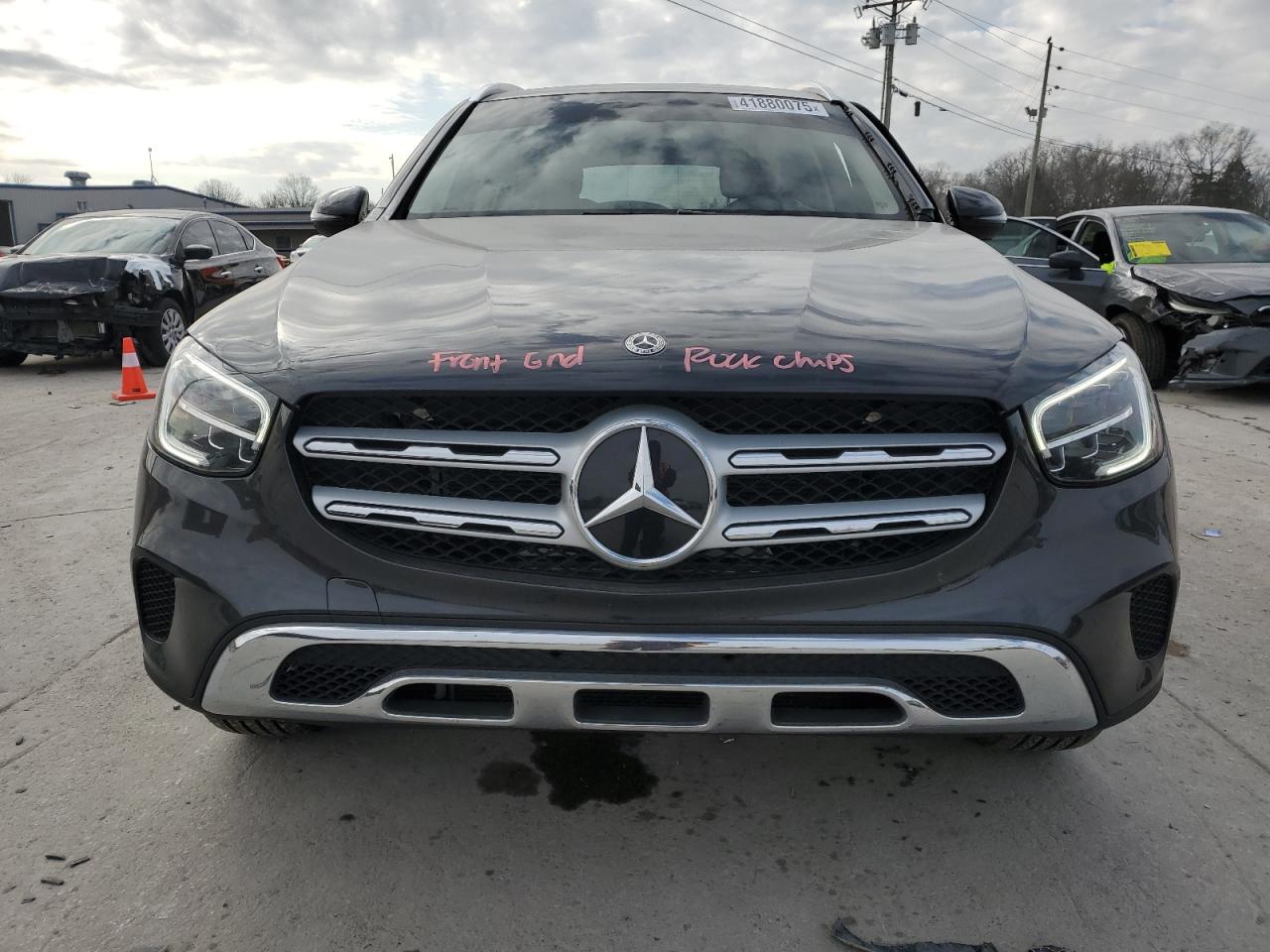 2020 Mercedes-Benz GLC VIN WDC0G8EB8LF721411 Copart auction photo, front end / side damage thumbnail 5