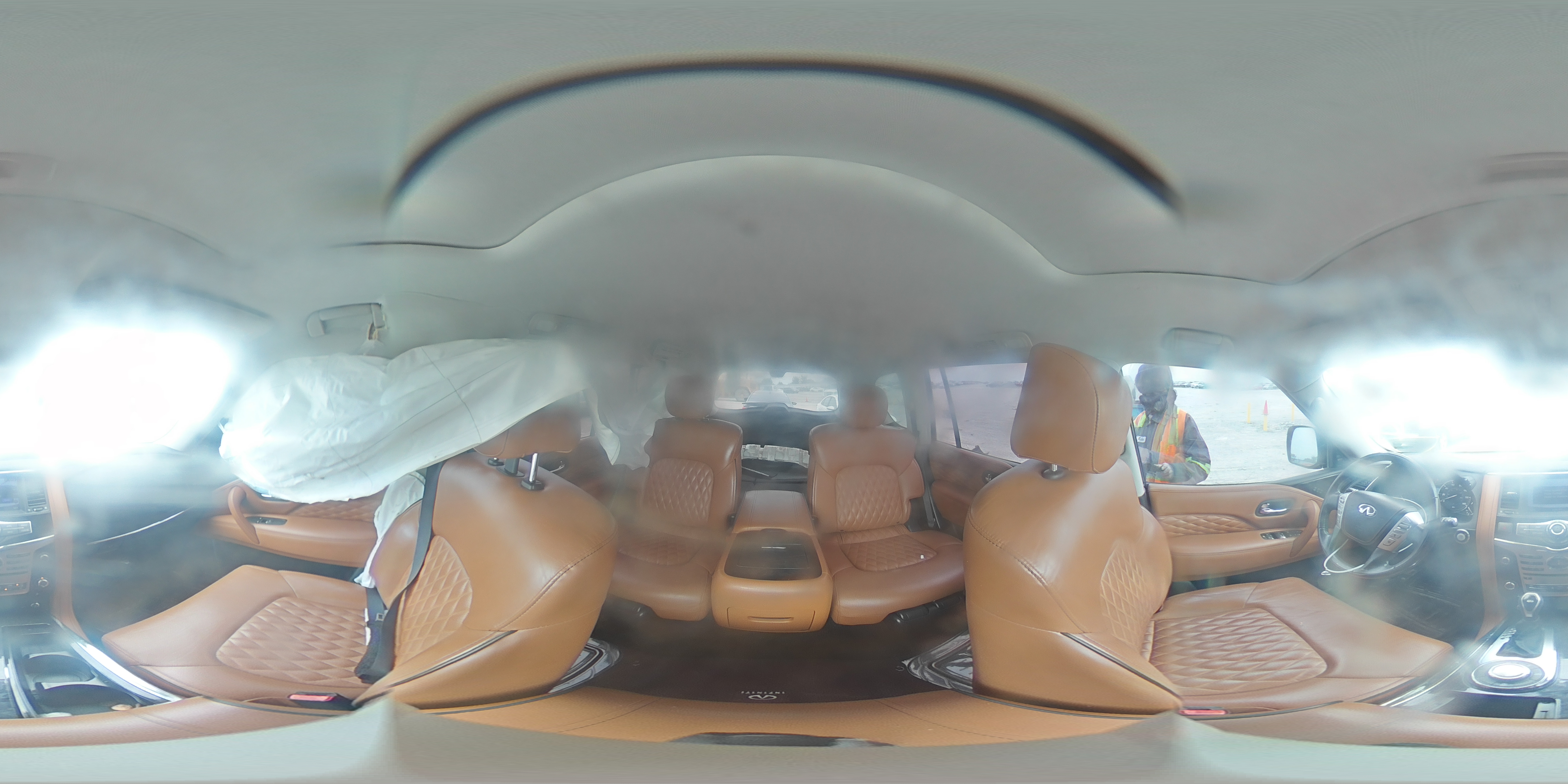 2018 Infiniti QX80 VIN JN8AZ2NE4J9195130 Copart auction photo, rear end damage thumbnail 13