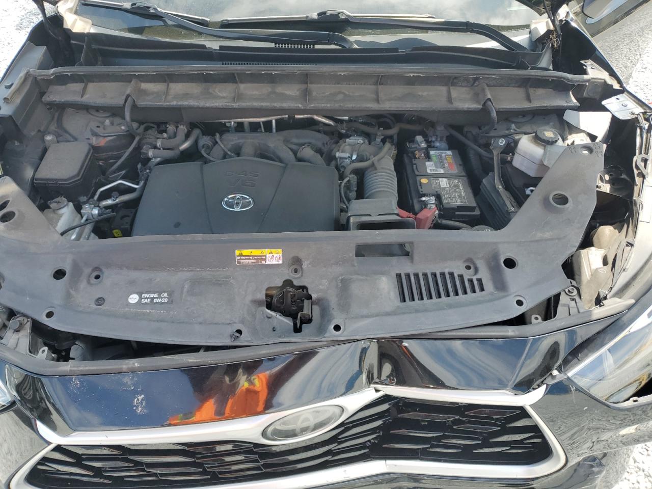 2020 Toyota Highlander VIN 5TDCZRAH8LS503871 Copart auction photo, front end damage thumbnail 14