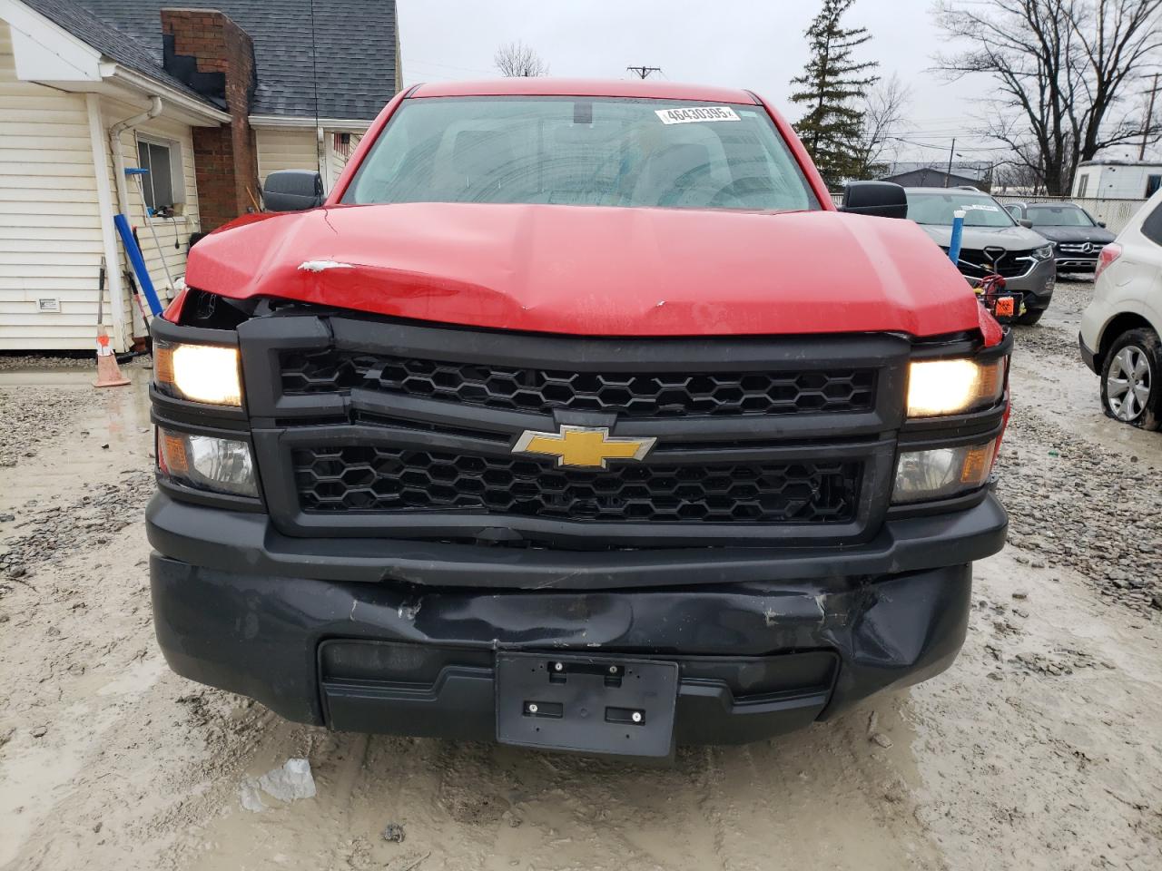 2014 Chevrolet Silverado VIN 1GCNCPEC3EZ289841 Copart auction photo, front end / undercarriage damage thumbnail 5