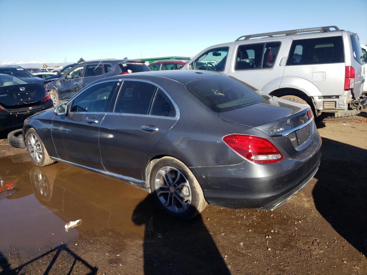 2017 Mercedes-Benz C-klasse VIN 55SWF4JB5HU185786 Copart auction photo, normal wear damage thumbnail 2