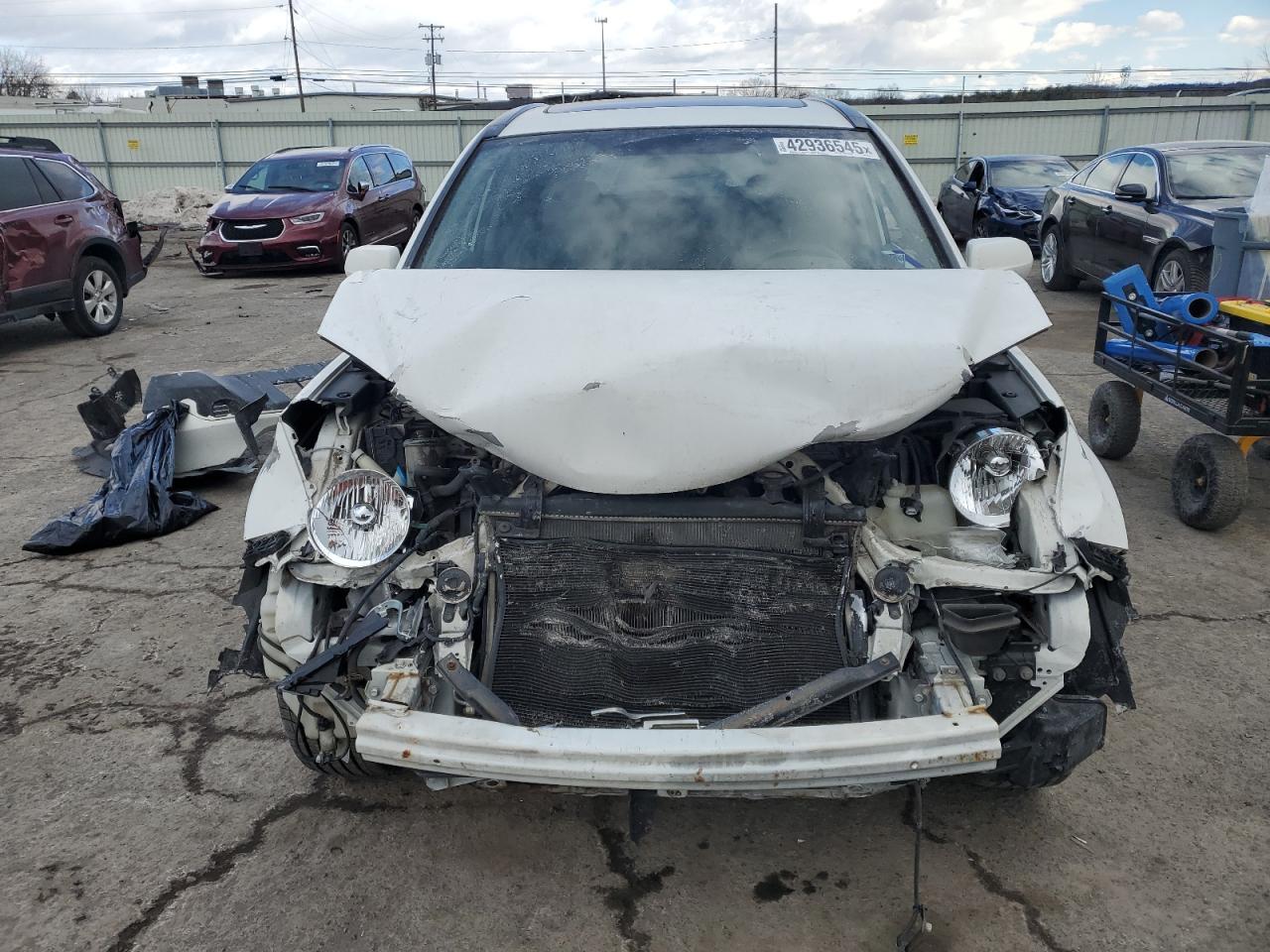 2007 Honda CR-V VIN JHLRE48757C051927 Copart auction photo, front end damage thumbnail 5