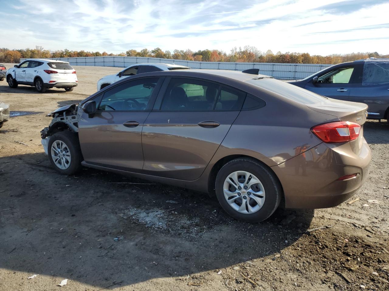 2019 Chevrolet Cruze VIN 1G1BC5SM7K7132043 Copart auction photo, front end / side damage thumbnail 2