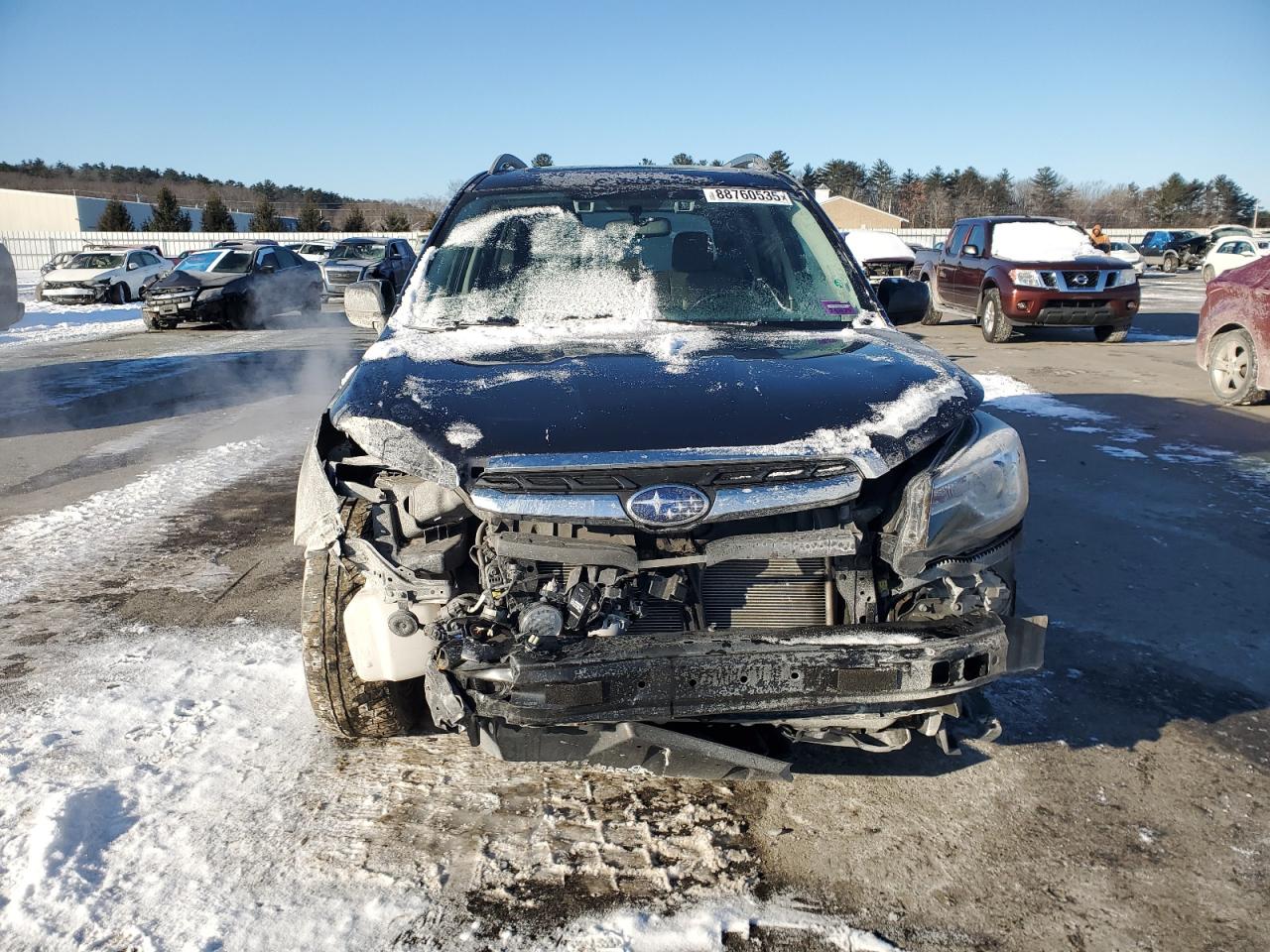 2018 Subaru Forester VIN JF2SJARC9JH575226 Copart auction photo, front end damage thumbnail 5
