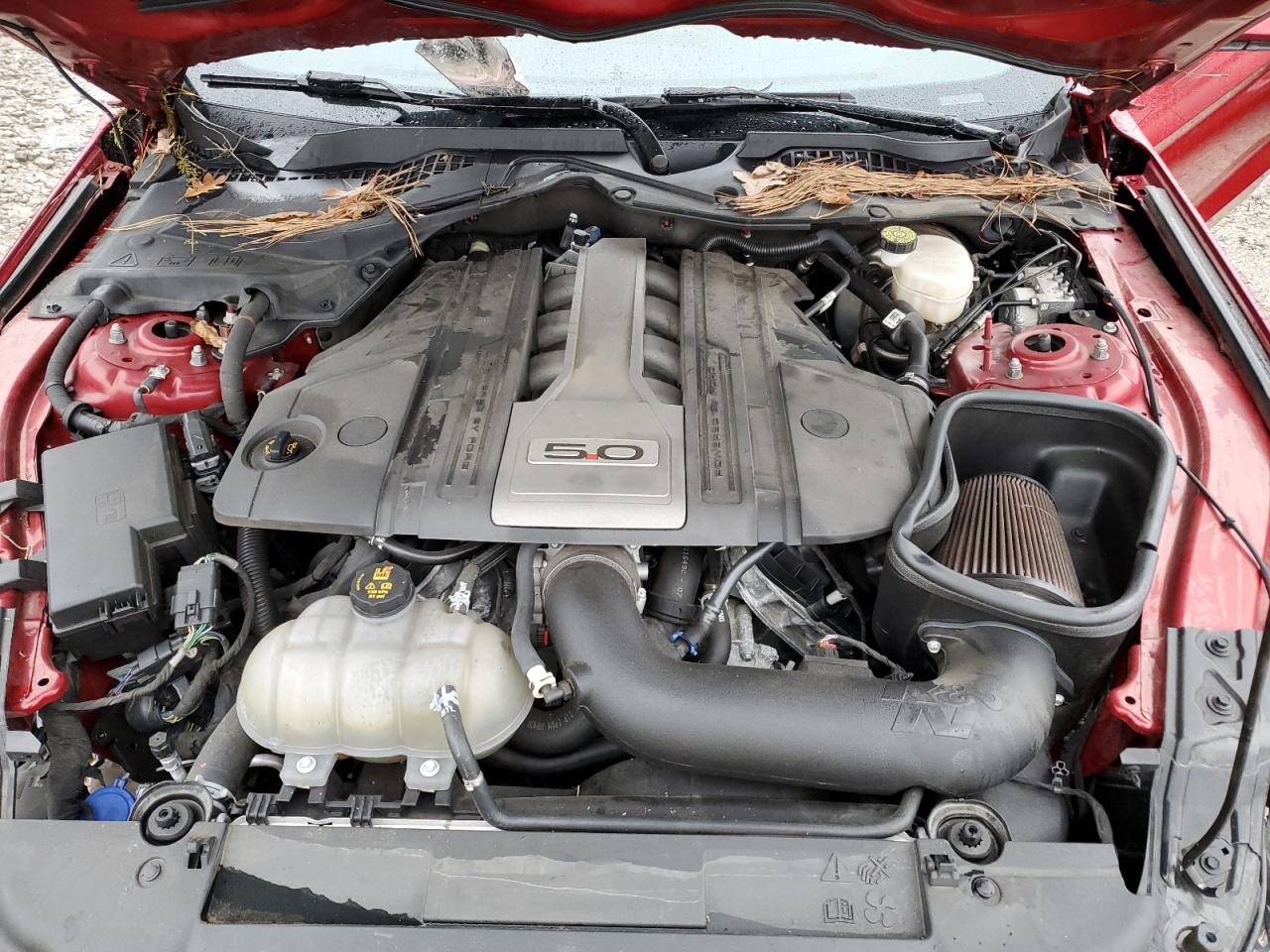 2020 Ford Mustang VIN 1FA6P8CF3L5158284 Copart auction photo, front end / side damage thumbnail 11