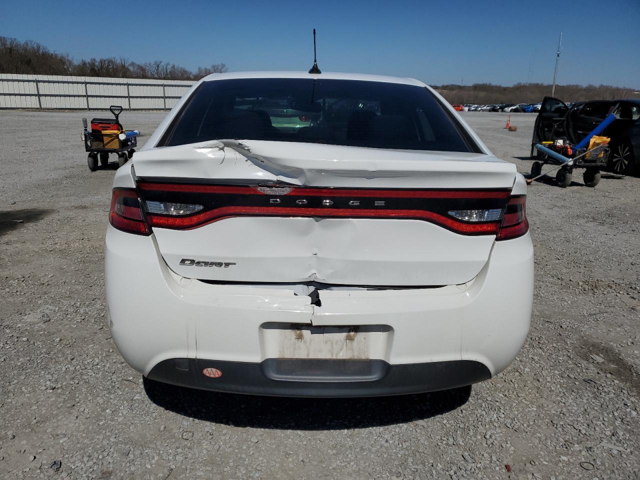 2016 Dodge Dart VIN 1C3CDFAA3GD539585 Copart auction photo, rear end / minor dent/scratches damage thumbnail 6