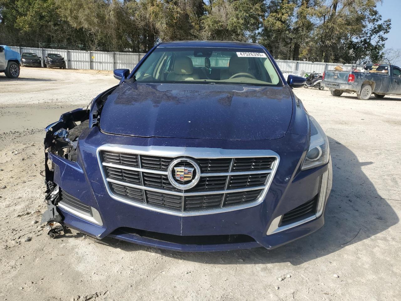 2014 Cadillac CTS VIN 1G6AR5S33E0155411 Copart auction photo, front end / side damage thumbnail 5