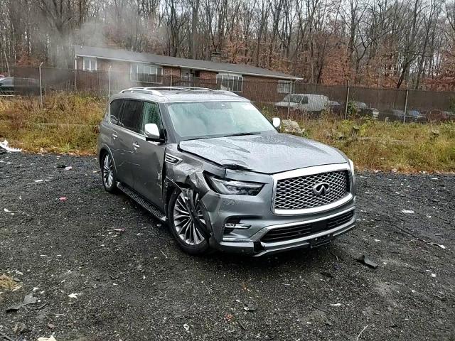 2019 Infiniti QX80 VIN JN8AZ2NE0K9225466 Copart auction photo, front end / side damage thumbnail 12