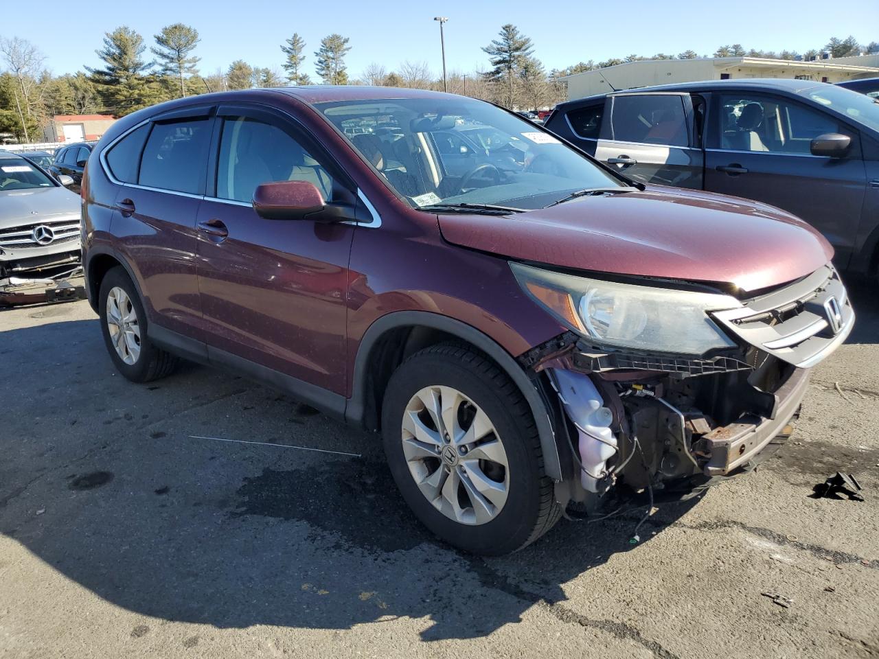 2013 Honda CR-V VIN 5J6RM4H50DL043321 Copart auction photo, front end damage thumbnail 4