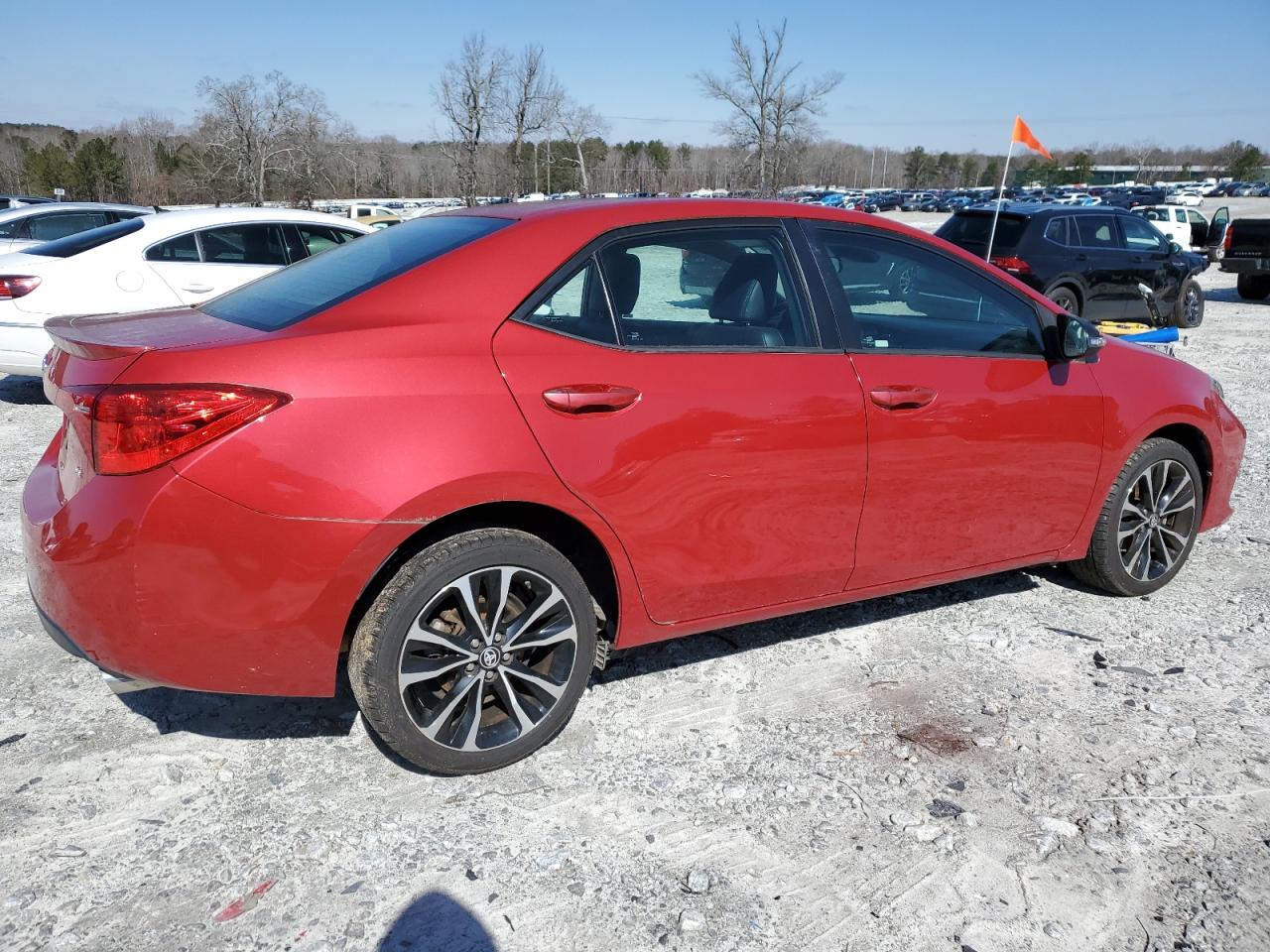 2017 Toyota Corolla VIN 2T1BURHE6HC781593 Copart auction photo, side / rear end damage thumbnail 3