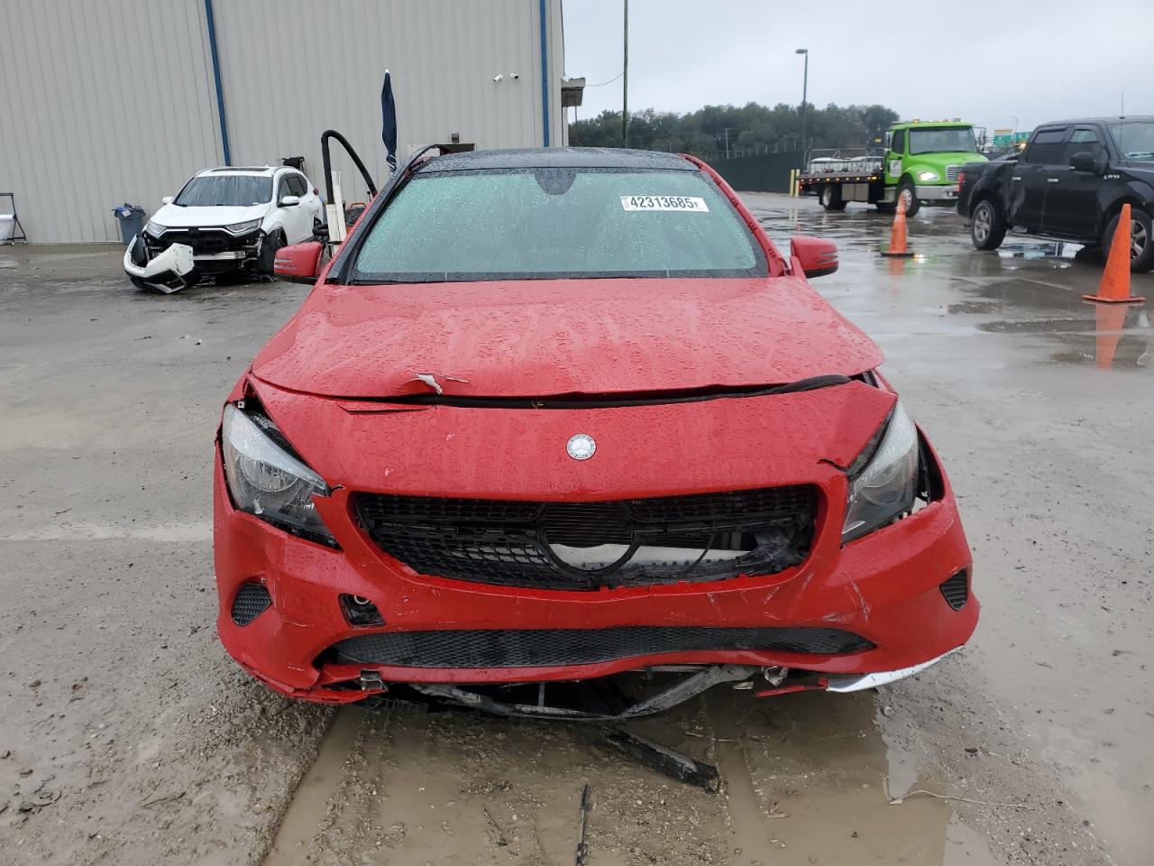 2018 Mercedes-Benz CLA-klasse VIN WDDSJ4EBXJN517503 Copart auction photo, front end damage thumbnail 5