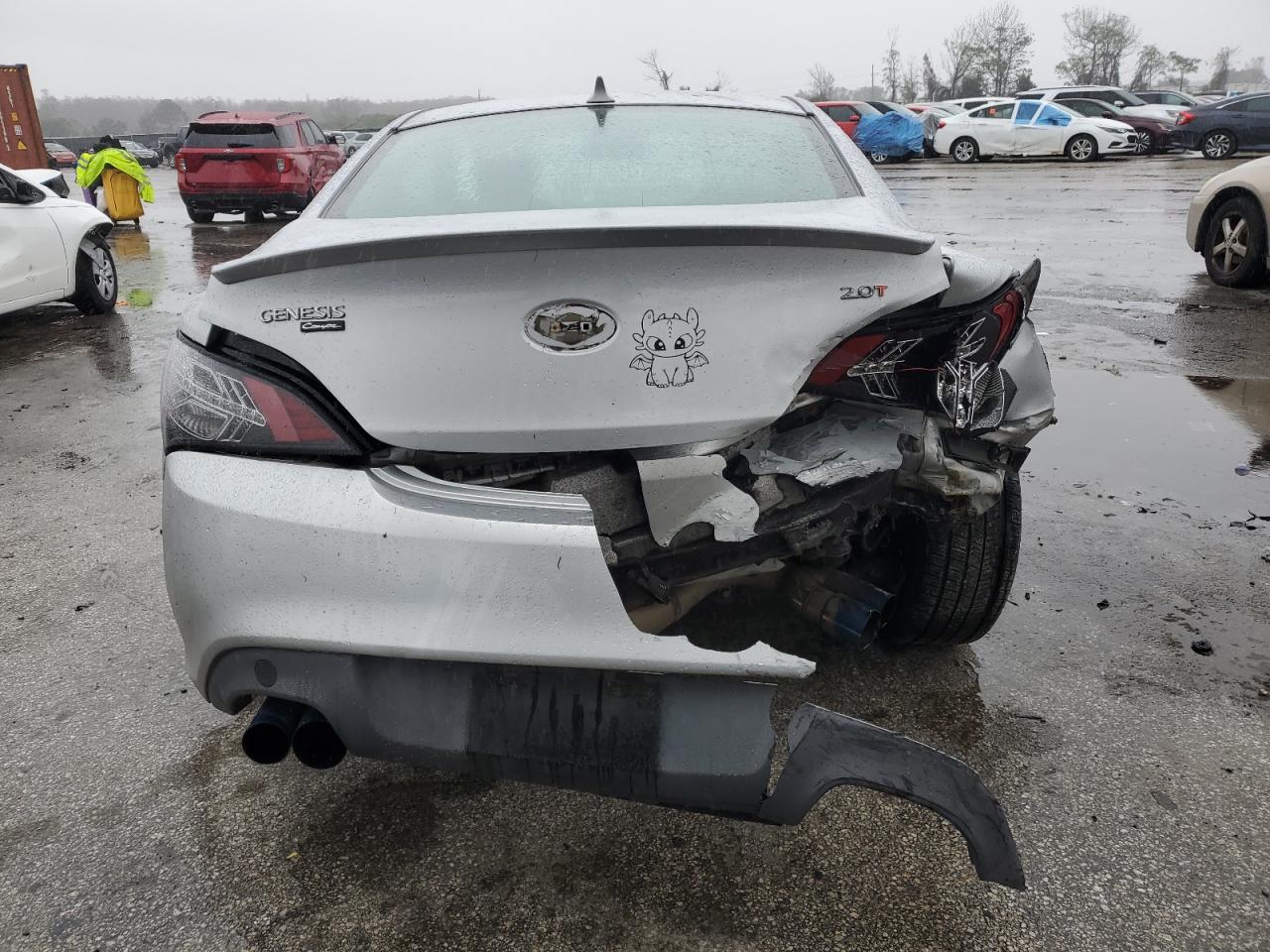 2012 Hyundai Genesis VIN KMHHT6KD2CU074526 Copart auction photo, rear end damage thumbnail 6