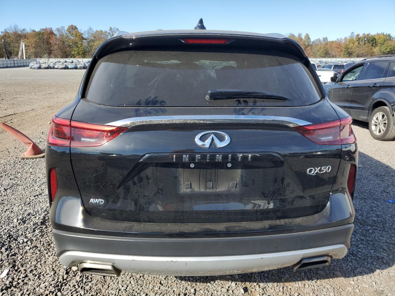 2019 Infiniti QX50 VIN 3PCAJ5M39KF125294 Copart auction photo, side damage thumbnail 6