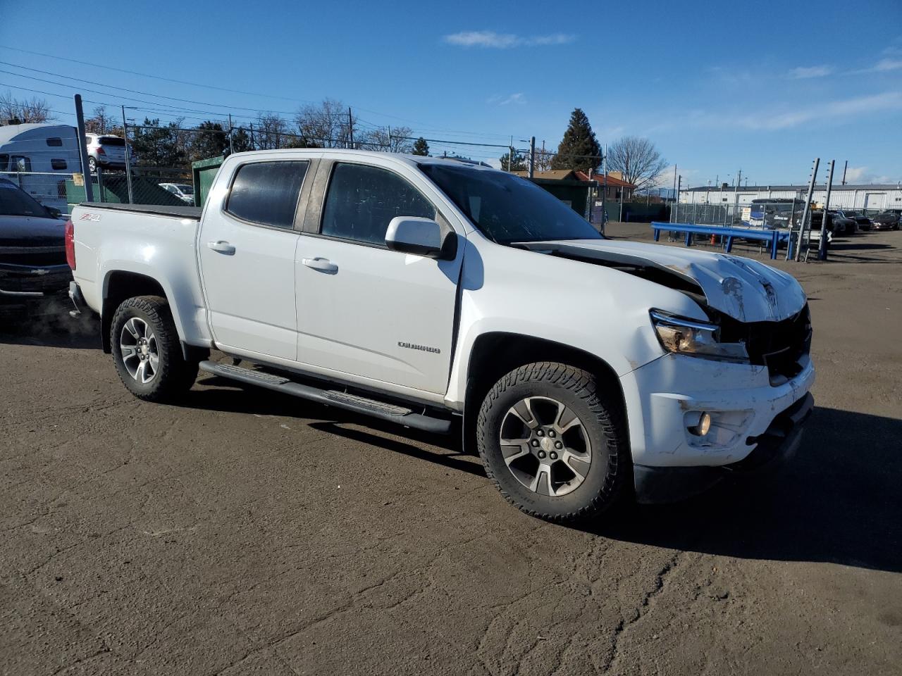 2016 Chevrolet Colorado VIN 1GCGTDE3XG1371672 Copart auction photo, front end / top/roof damage thumbnail 4