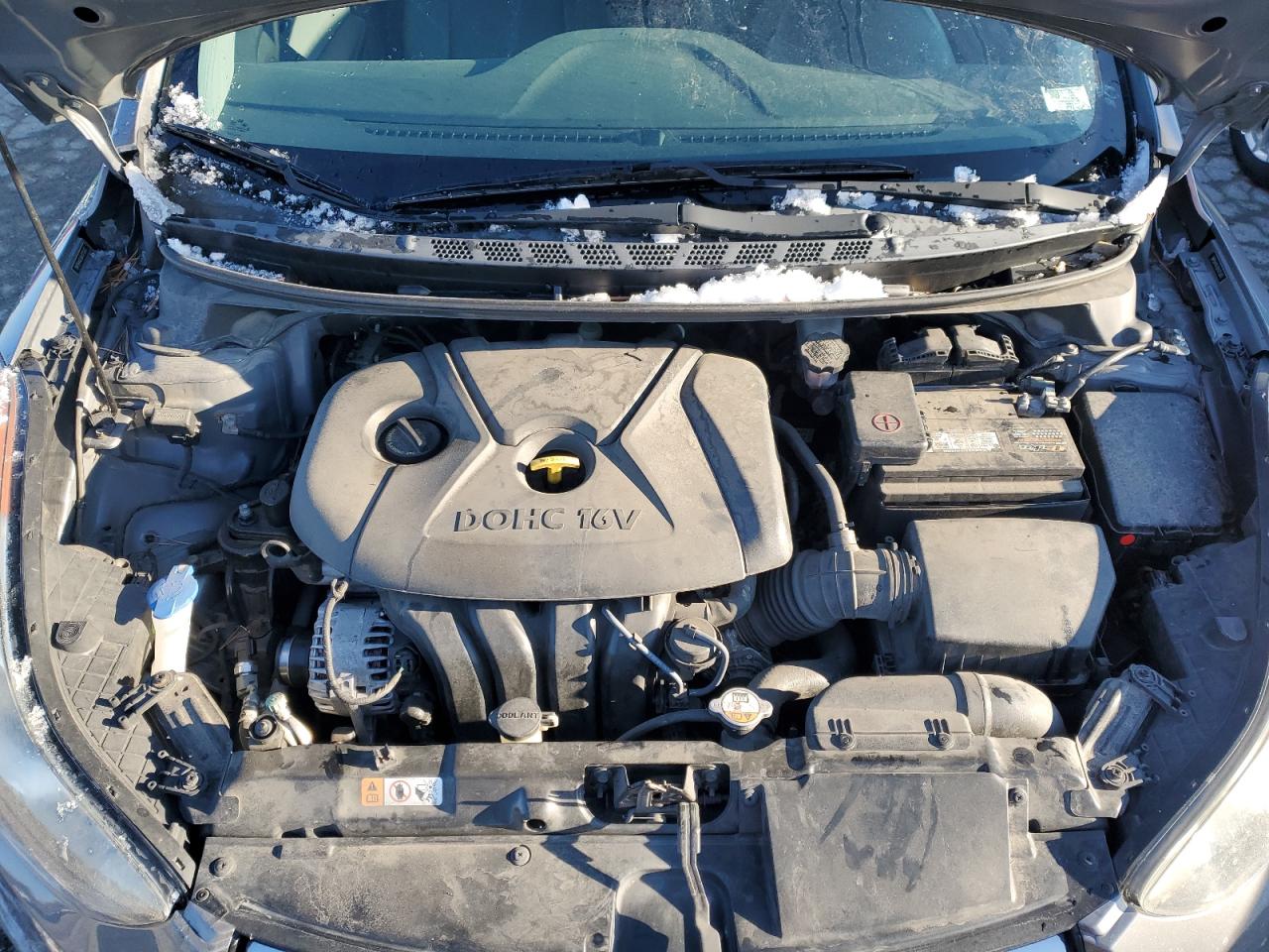2013 Hyundai Elantra VIN 5NPDH4AEXDH375303 Copart auction photo, rear end damage thumbnail 13