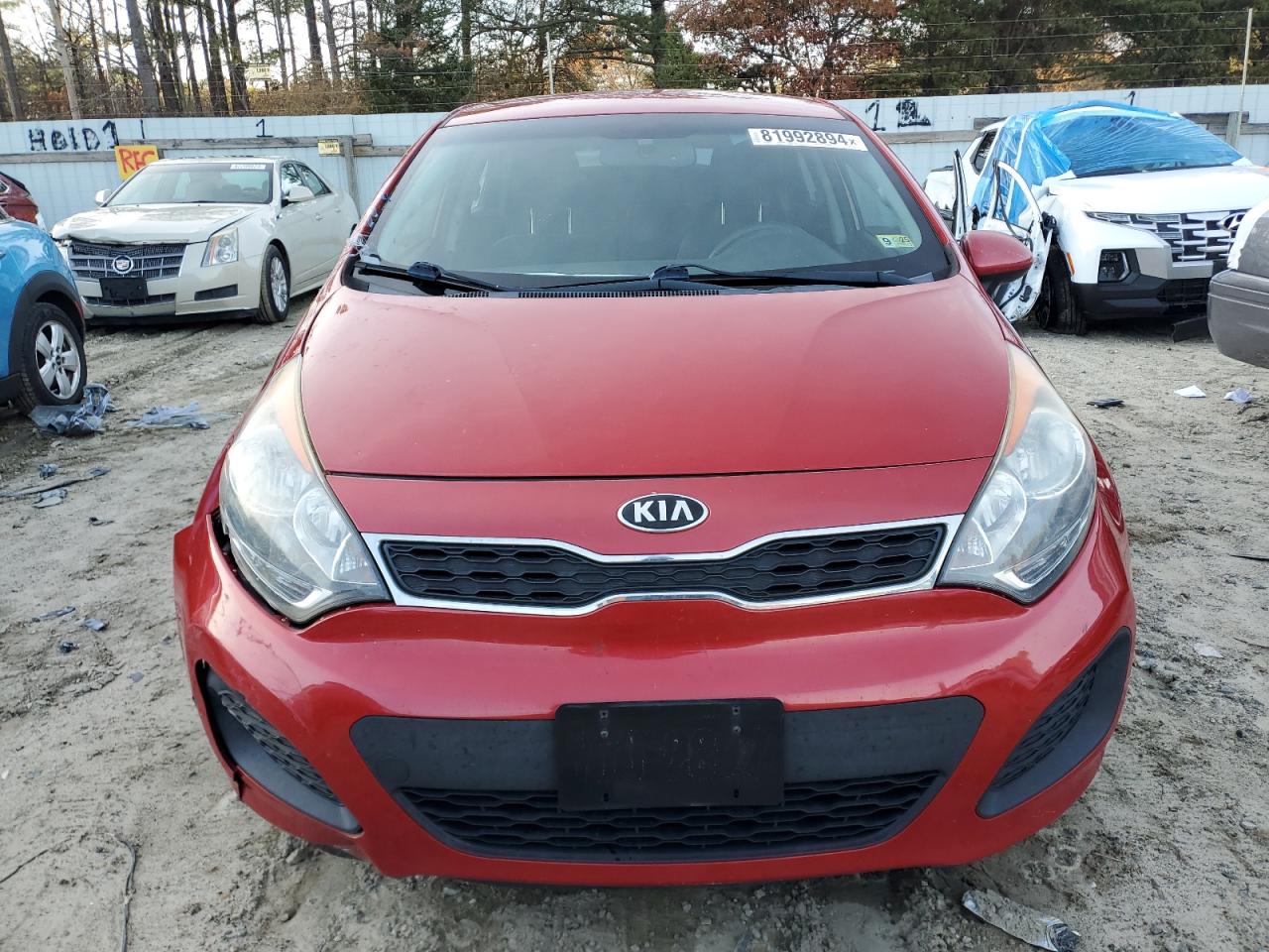 2013 KIA Rio VIN KNADN5A30D6235085 Copart auction photo, all over damage thumbnail 5