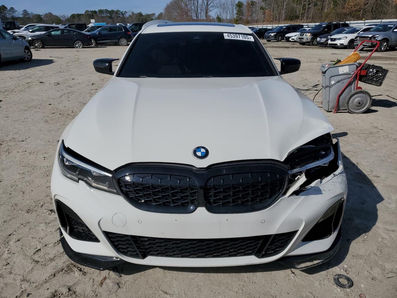 2020 BMW M3 VIN WBA5U7C01LFH91414 Copart auction photo, rear end / front end damage thumbnail 5