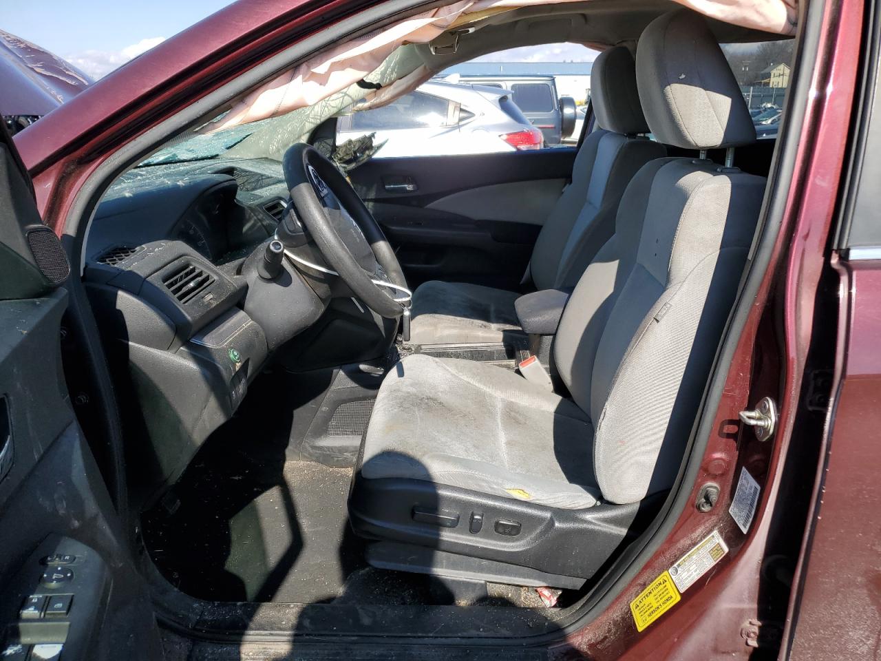 2015 Honda CR-V VIN 2HKRM4H54FH612958 Copart auction photo, rollover damage thumbnail 7