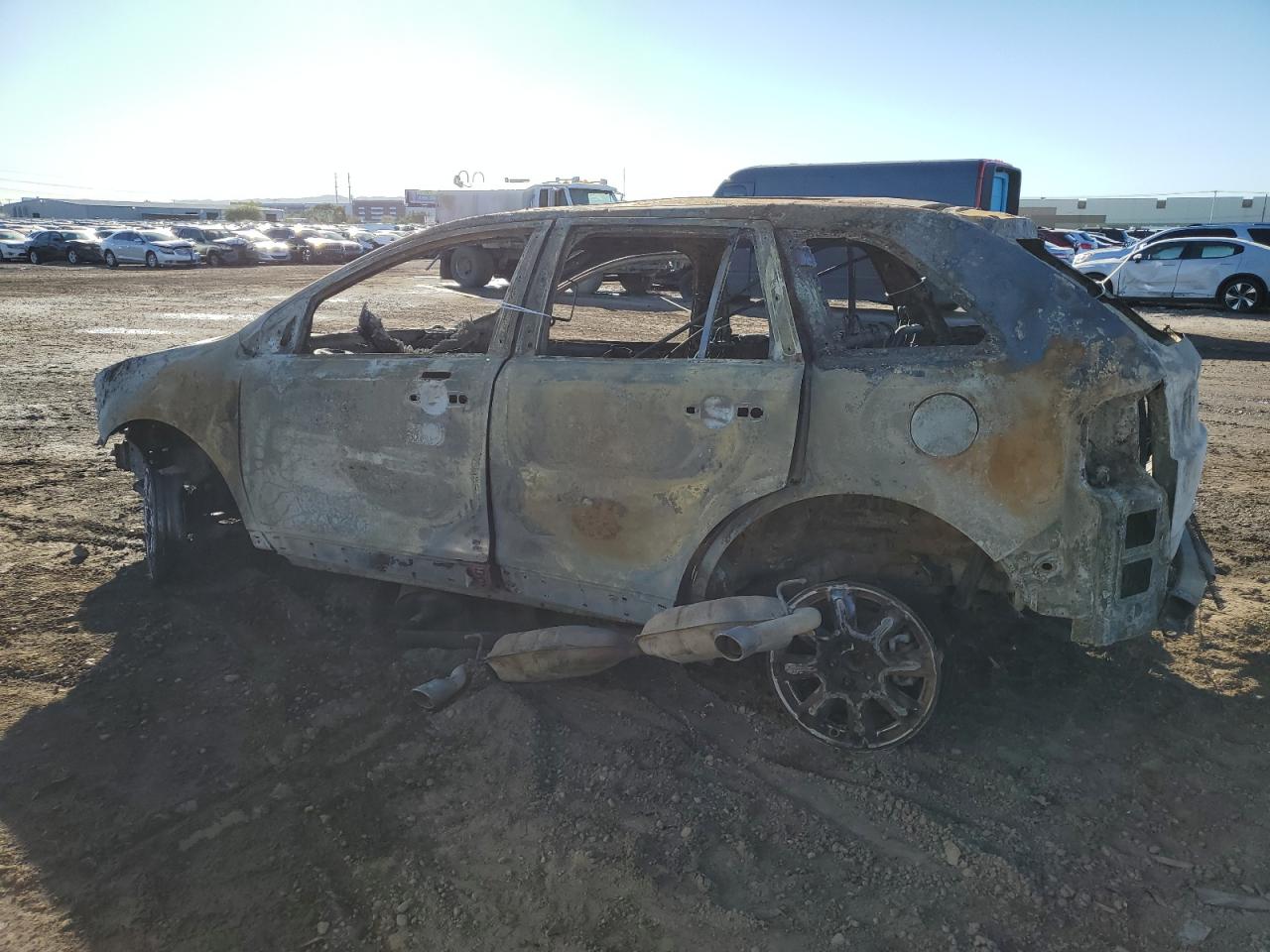 2007 Lincoln MKX VIN 2LMDU68C37BJ28300 Copart auction photo, burn - interior / burn damage thumbnail 2
